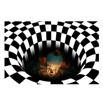 3D Vortex Ilūziju, Paklāju Virpuļot Drukāt Optiskā Ilūzija Jomās, Paklāju Paklāju Grīdas Pamatni, neslīdoša Doormat Paklāji Sākuma Halloween Dekoru