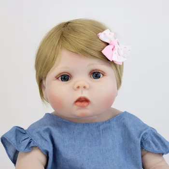 55cm Mīksta Silikona Atdzimis Bērnu Lelles Rotaļlietas Reāli, Bērnu Dzimšanas dienas Dāvanu Bebes Dzīvs Vlnyl Jaundzimušo Lellēm, Jauki Meitenes Bonecas