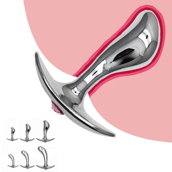 8 Izmērs Anālais Plug Unisex Metāla Ar Dimanta Neredzamā Valkāt Pievienojiet Anālā Prostatas Massager Seksa Rotaļlietas, Lai Sieviete Vīriešu Geju Pieaugušo Produkti