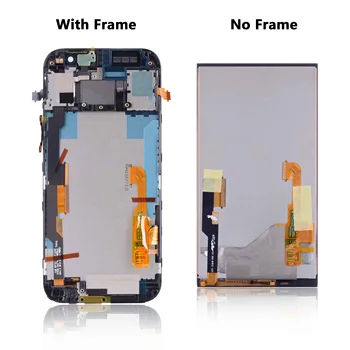 Augstas kvalitātes LCD ekrāns Ar Rāmi HTC ONE M8 Touch Screen Digitizer Montāža Nomaiņa 5.0