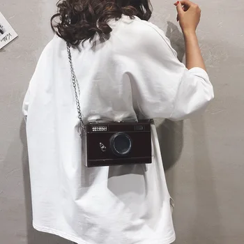 Dizainers Kameras Formas Somas Sievietēm 2019 Luksusa Somas Sieviešu Somas Lodziņā Formu Ceļojumu Somā Ķēdes Plecu Messenger Somas