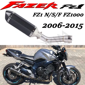 Izplūdes Paslīdēt Uz YAMAHA FZ1 N S F FZAER FZ1N FZ1000 ZX1000 2005. gada Līdz 2016. gadam, Motociklu Izplūdes gāzu Evakuācijas Muffler Vidējais posms Caurules