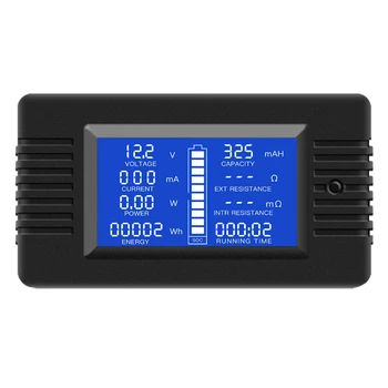 Jauns DC Daudzfunkciju Battery Monitor Metru 50A/200A/300A LCD Displejs Pašreizējā Multimetrs Voltmetrs ampērmetrs Cars Saules