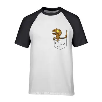 Kabatas Raptor Vīriešiem Jurassic Park gadījuma TShirt 2019 Unikālas Modes kokvilnas, ar īsām piedurknēm t krekli streetwear vīriešu t-krekls