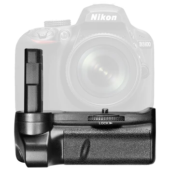 Kameras Bateriju Rokturis paredzēts NIKON D3100 D3200 D3300 SLR Digitālo Fotokameru Vertikālā Slēdža Pogu Darbu