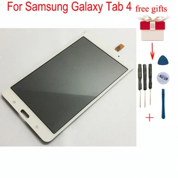 LCD displejs priekš Samsung Galaxy Tab 4 SM-T230 T230 Pilna Touch Screen Sensoru Stikla Digitizer + LCD Displeja Panelis Modulis Monitors Montāža