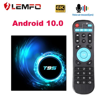LEMFO Tv Kastē Android 10 T95 6K H616 Četrkodolu Netflix Media player, Play Veikalā Brīvu Ātri, Android, smart tv Set top box PK H96 maks.