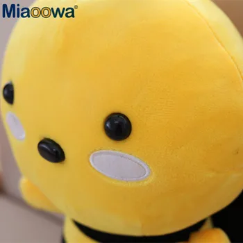 Miaoowa 20-30cm Kawaii medus Bišu Plīša Rotaļlieta Gudrs Bišu ar Spārniem, kas Pildīti Bērnu Lelles Jauki Rotaļlietas Bērniem Nomierinātu Dzimšanas dienas Dāvana