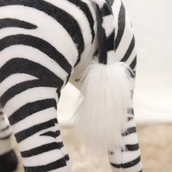 Mīksta Plīša Pildījumu Dzīvnieku Spilvens Reāli Zebra Bērnu Dzimšanas dienas Dāvana
