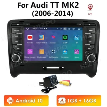 QUAD CORE 7 collu Android 10 AUTOMAŠĪNAS stereo Audi TT MK2 2006-dvd atskaņotājs, radio multimedia auto navigācija