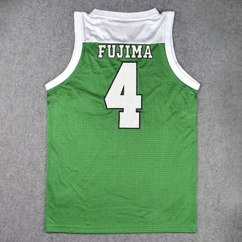 Slam Dunk Cosplay Kostīmu SHOYO 4 Enji Fujima Basketbola Jersey Skolas Basketbola Komandas Vienotu Apģērbu Veste Izmērs M-XXL