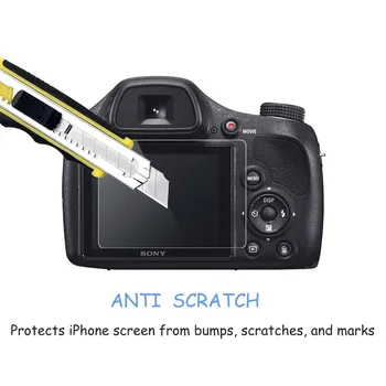 Sony DSC H400 0.3 mm 2.5 D 9H Skaidrs, Rūdīts Stikls Ekrāna Aizsargs, Digitālās Fotokameras, LCD Anti-Scratch DSLR Kino