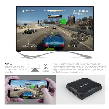 Sākotnējā X96 Max Plus Smart TV KASTĒ Četrkodolu Amlogic S905X3 Wifi 1000M BT 4K Android 10.0 TV KASTĒ PK H95 T95 H616 Set Top Box