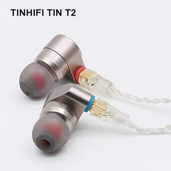 TINHIFI SKĀRDA Audio T2 Dual Dinamisku Vadītāja Austiņas HiFi Ausu Austiņas Trokšņa Slāpēšanas 3.5 mm MMCX