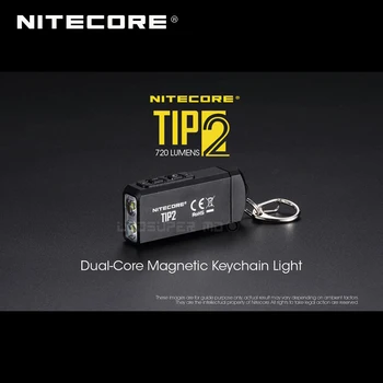 Vairumtirdzniecības Cena NITECORE TIP2 720 Lm Dual-Core Magnētisko Keychain Gaismas ar Gala Dubultā Enerģijas Jaunināt
