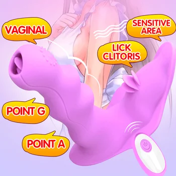 Valkājamas Tauriņš Dildo, Vibratori Sievietēm G Spot Klitora Stimulators Bezvadu Tālvadības Masturbator USB Seksa rotaļlietas Pieaugušajiem