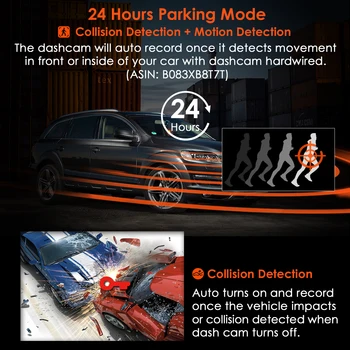 Vantrue N2S 4K Dash Cam Auto Paneļa Kamera ar Infrasarkano Nakts Redzamības Autostāvvieta Režīmā Kustības Sensors Kondensators Atbalsta 256 GB