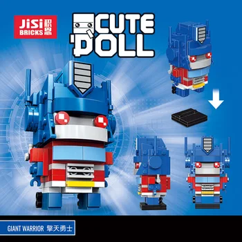 Ķieģeļu Optimus Prime Transformatoru Brickheadz Rotaļlietas Bērniem Kamene Megatron Super Varonis Mazas Celtniecības Bloku Modeli, kas Zēniem