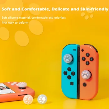 Želejas Cat Raust Slēdzi Ar Īkšķi Grip Klp JoyCon Kursorsviru Vāks Apvalks Šūpuļzirgs Caps Lite Rīkoties Gadījumā, Nintendo Slēdzis Piederumi